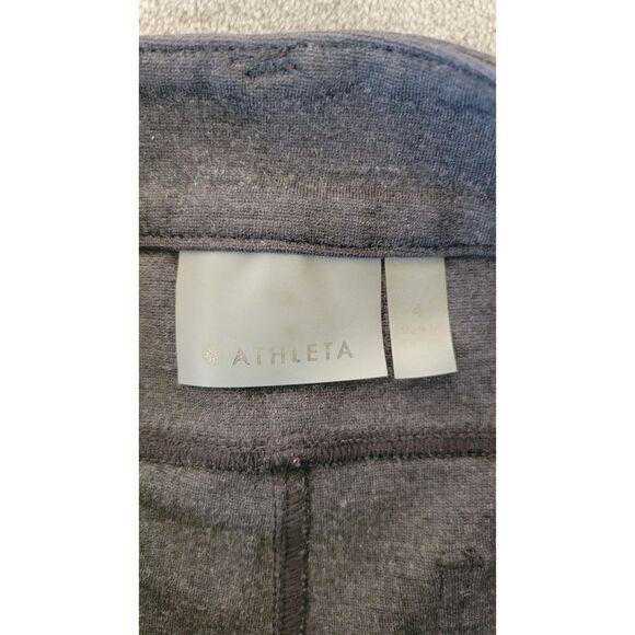 Athleta Gray Ponte Knit Stretch Pockets Pants - Picture 3 of 4